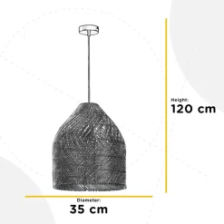 Luis hengelampe, Ø 35 cm, rotting, E27