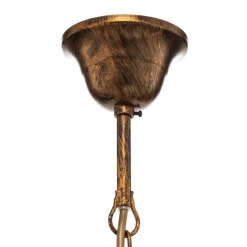 Lysekrone Botte i metall med 8 lyskilder, bronse