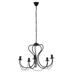 Lysekrone Candela, svart, 5 lyskilder