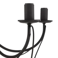 Lysekrone Candela, svart, 5 lyskilder