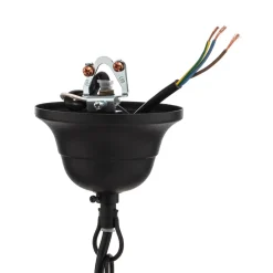 Lysekrone Candela, svart, 5 lyskilder