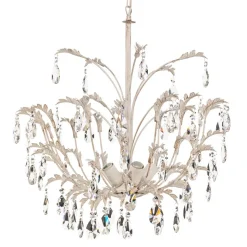 Lysekrone Cesta, 5 lyskilder med krystaller