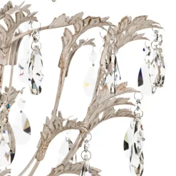 Lysekrone Cesta, 5 lyskilder med krystaller