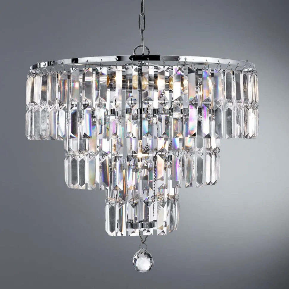 Lysekrone Empire med krystallprismer