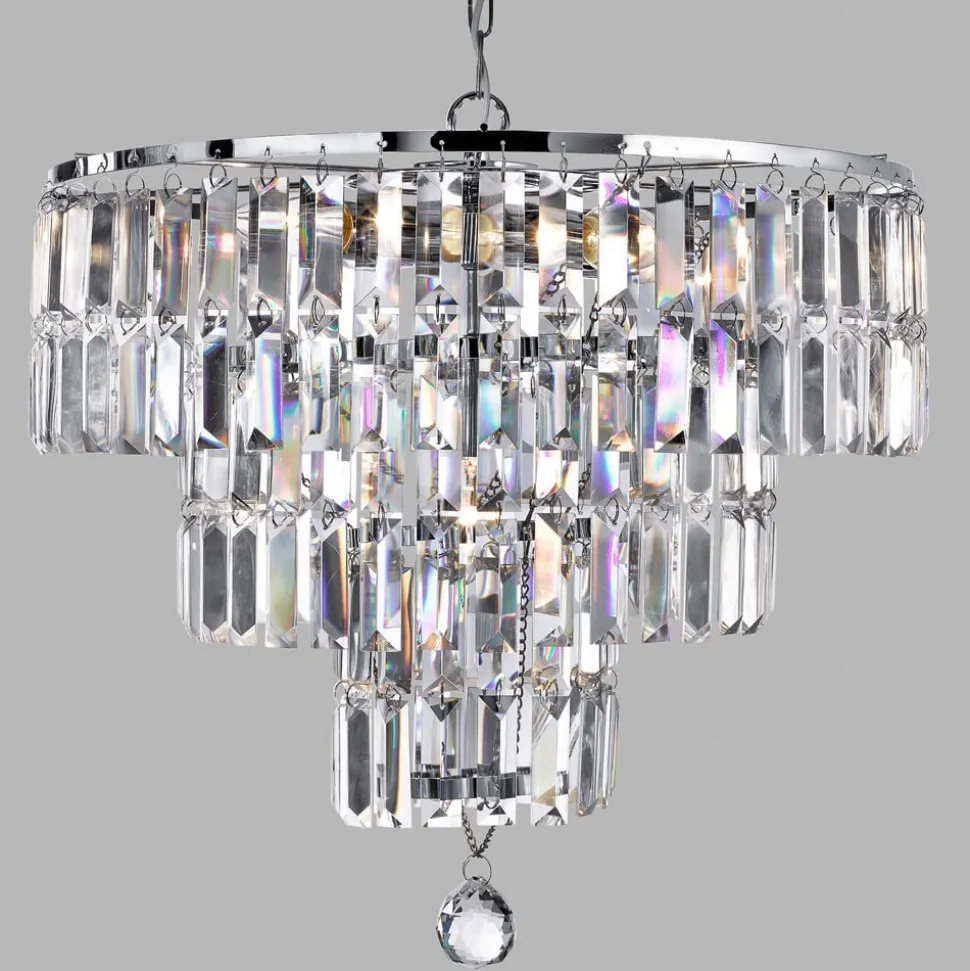 Lysekrone Empire med krystallprismer