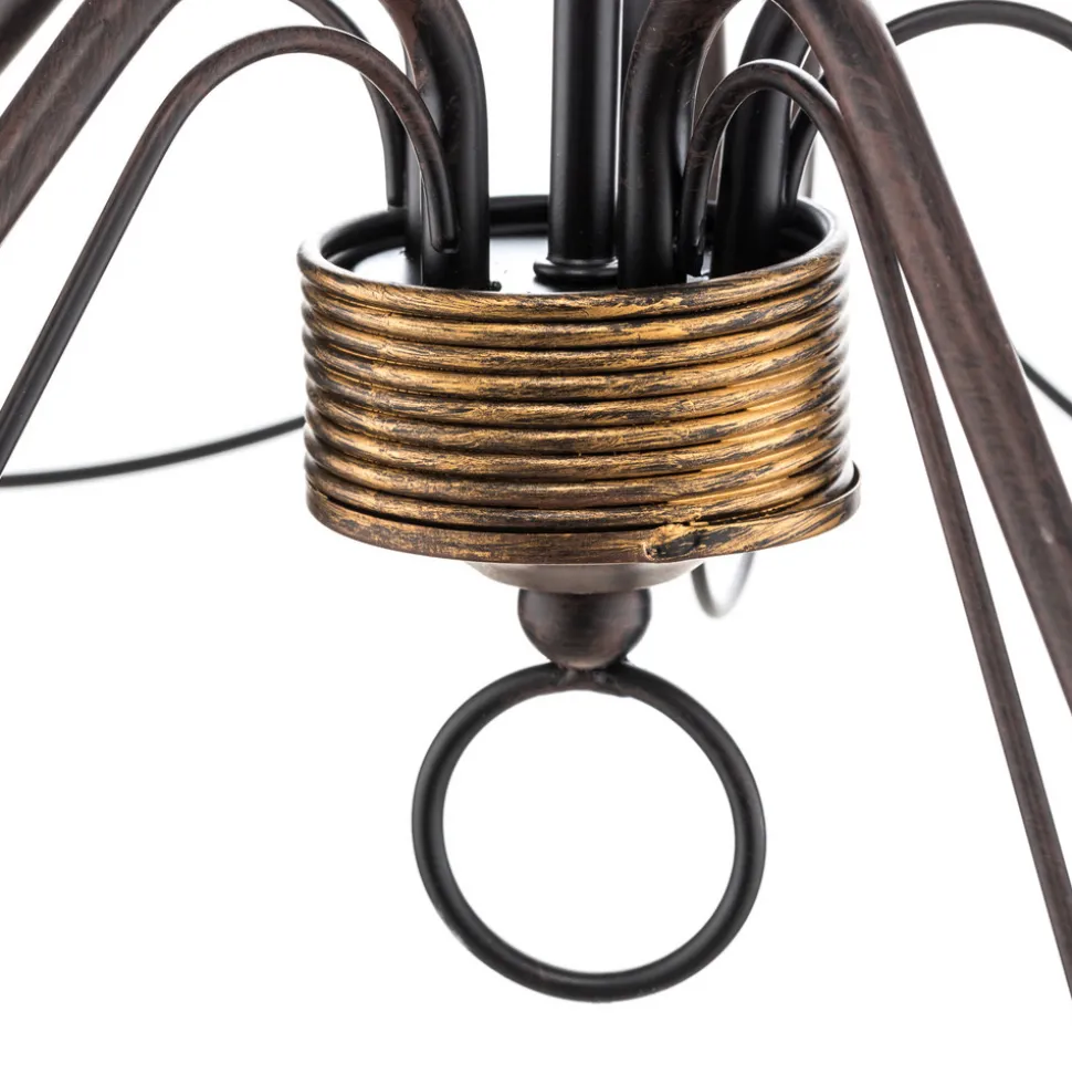 Lysekrone Fiamma Marrone 5 lyskilder uten skjerm