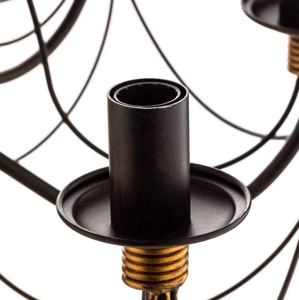 Lysekrone Fiamma Marrone 8 lyskilder uten skjerm