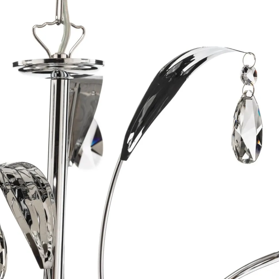 Lysekrone Jacqueline, 6 lyskilder, svart