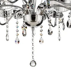 Lysekrone Jacqueline, 6 lyskilder, hvit