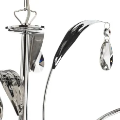 Lysekrone Jacqueline, 6 lyskilder, hvit