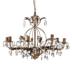 Lysekrone Karen 8 lyskilder i bronse