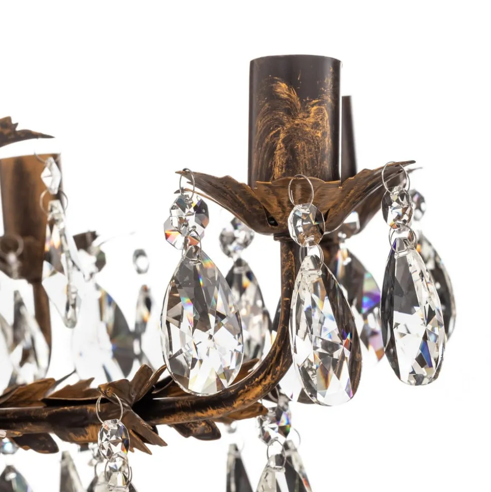 Lysekrone Karen 8 lyskilder i bronse