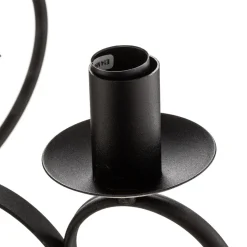 Lysekrone Pompei, uten skjerm, svart