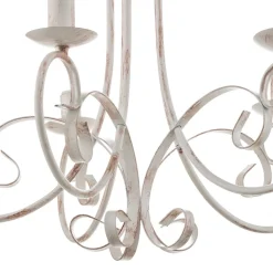 Lysekrone Pompei, uten skjerm, hvit antikk