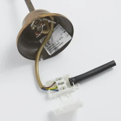 Lysekrone Teresa, bronse, krystall, Ø 70 cm, 8 lys