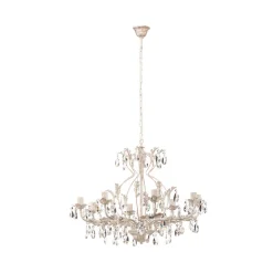 Lysekrone Teresa, elfenben 8 lyskilder