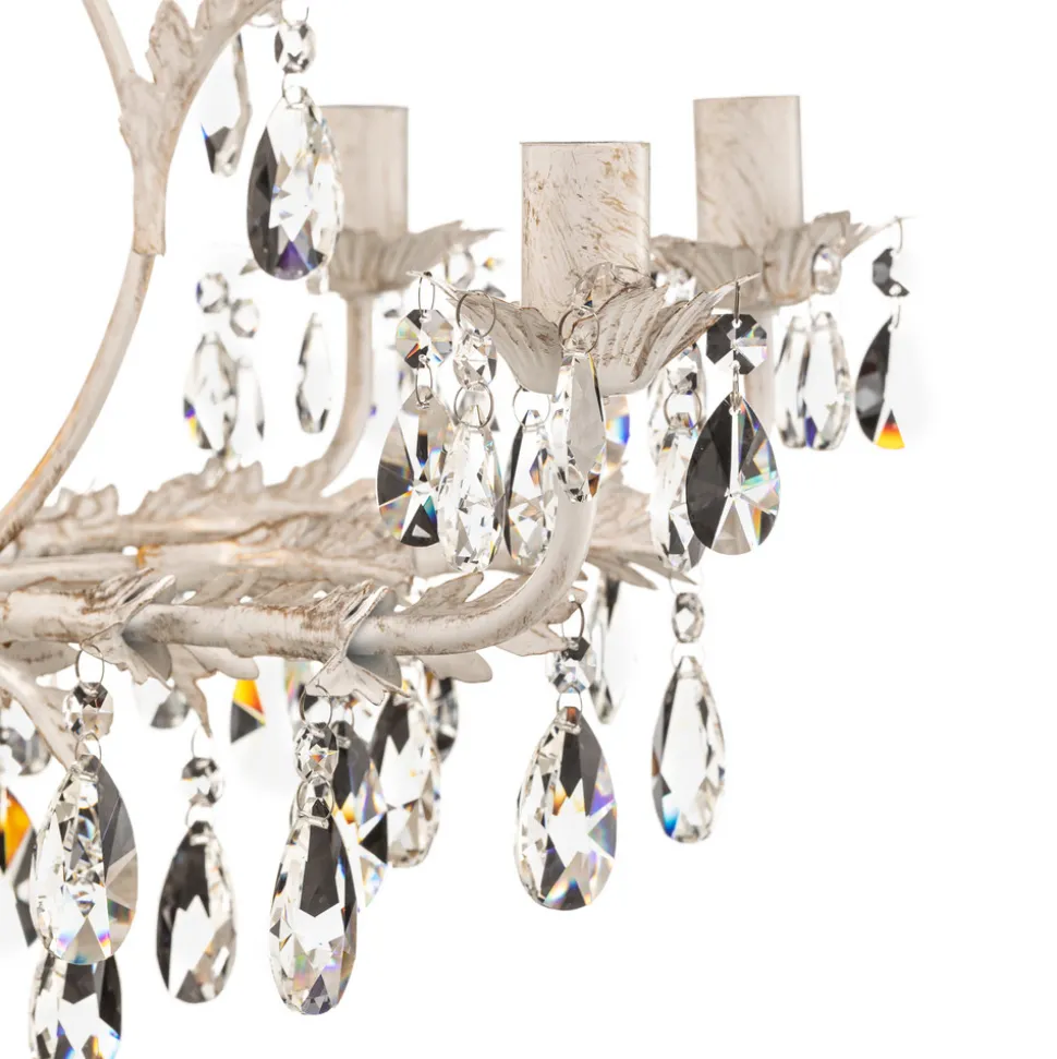 Lysekrone Teresa, elfenben 8 lyskilder