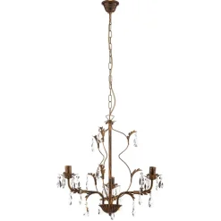 Lysekrone Teresa med krystaller, 3 lyskilder