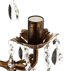 Lysekrone Teresa med krystaller, 3 lyskilder