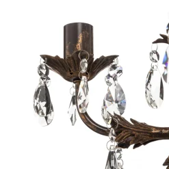 Lysekrone Teresa med krystaller, 5 lyskilder