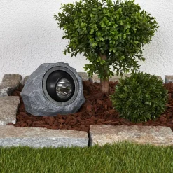 Lysende solarstein Lior med LED