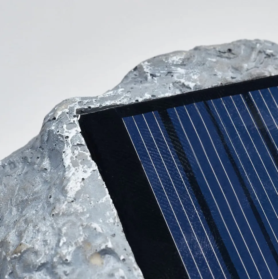 Lysende solarstein Lior med LED