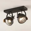 Lyskaster-spot Henega i svart, 2 lyskilder