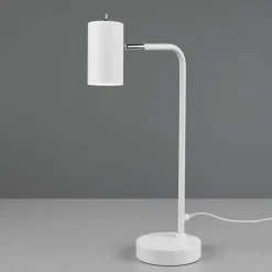 Marley bordlampe, hvit, høyde 45 cm, metall