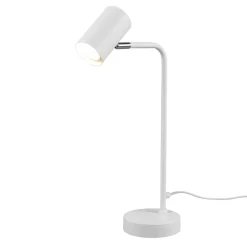 Marley bordlampe, hvit, høyde 45 cm, metall