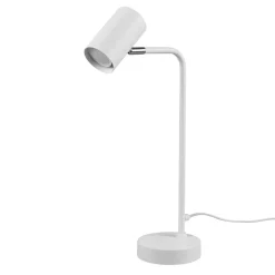 Marley bordlampe, hvit, høyde 45 cm, metall