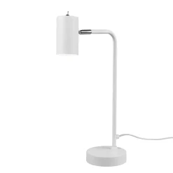 Marley bordlampe, hvit, høyde 45 cm, metall