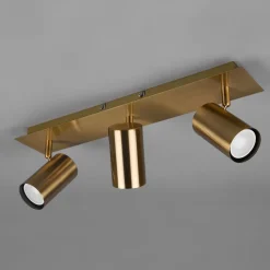 Marley downlight, antikk messing, 3 lyskilder