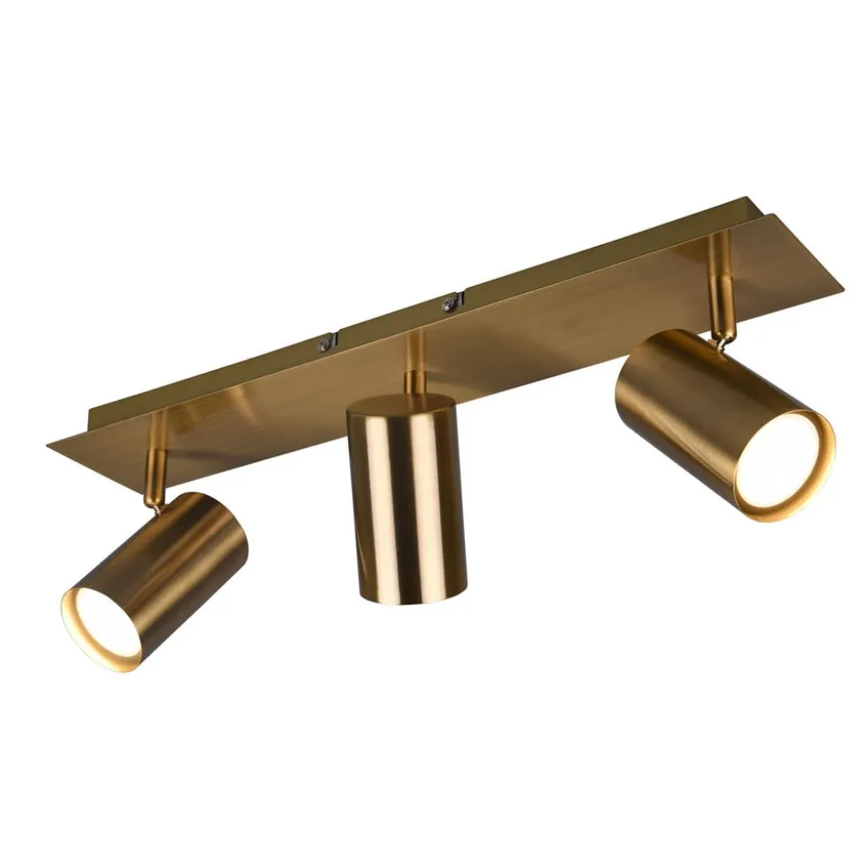 Marley downlight, antikk messing, 3 lyskilder