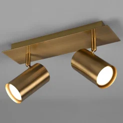 Marley downlight, antikk messing, 2 lyskilder