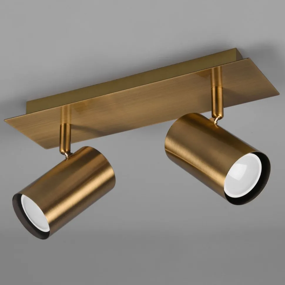 Marley downlight, antikk messing, 2 lyskilder