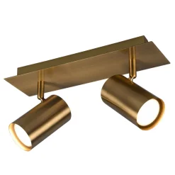 Marley downlight, antikk messing, 2 lyskilder