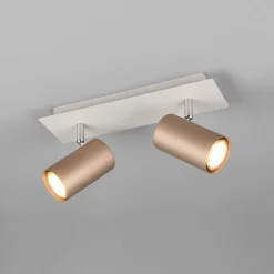 Marley downlight brun/lys grå 30 x 9 cm 2 lyskilder i metall