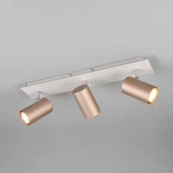 Marley downlight brun/lys grå 48 x 9 cm 3 lyskilder i metall