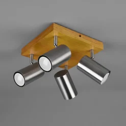 Marley downlight, matt nikkel, 4 lyskilder