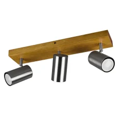 Marley downlight, matt nikkel, 3 lyskilder