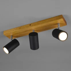 Marley downlight, matt svart, 3 lyskilder