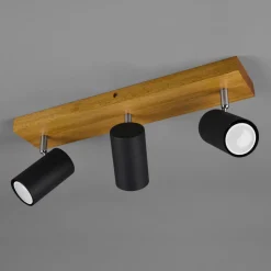 Marley downlight, matt svart, 3 lyskilder