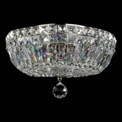 Maytoni Basfor taklampe, nikkelfarget, Ø 30 cm, 3 x E14