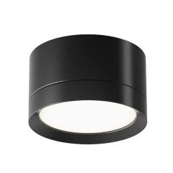 Maytoni downlight Hoop, svart, høyde 5 cm Ø 8,5 cm aluminium GX53