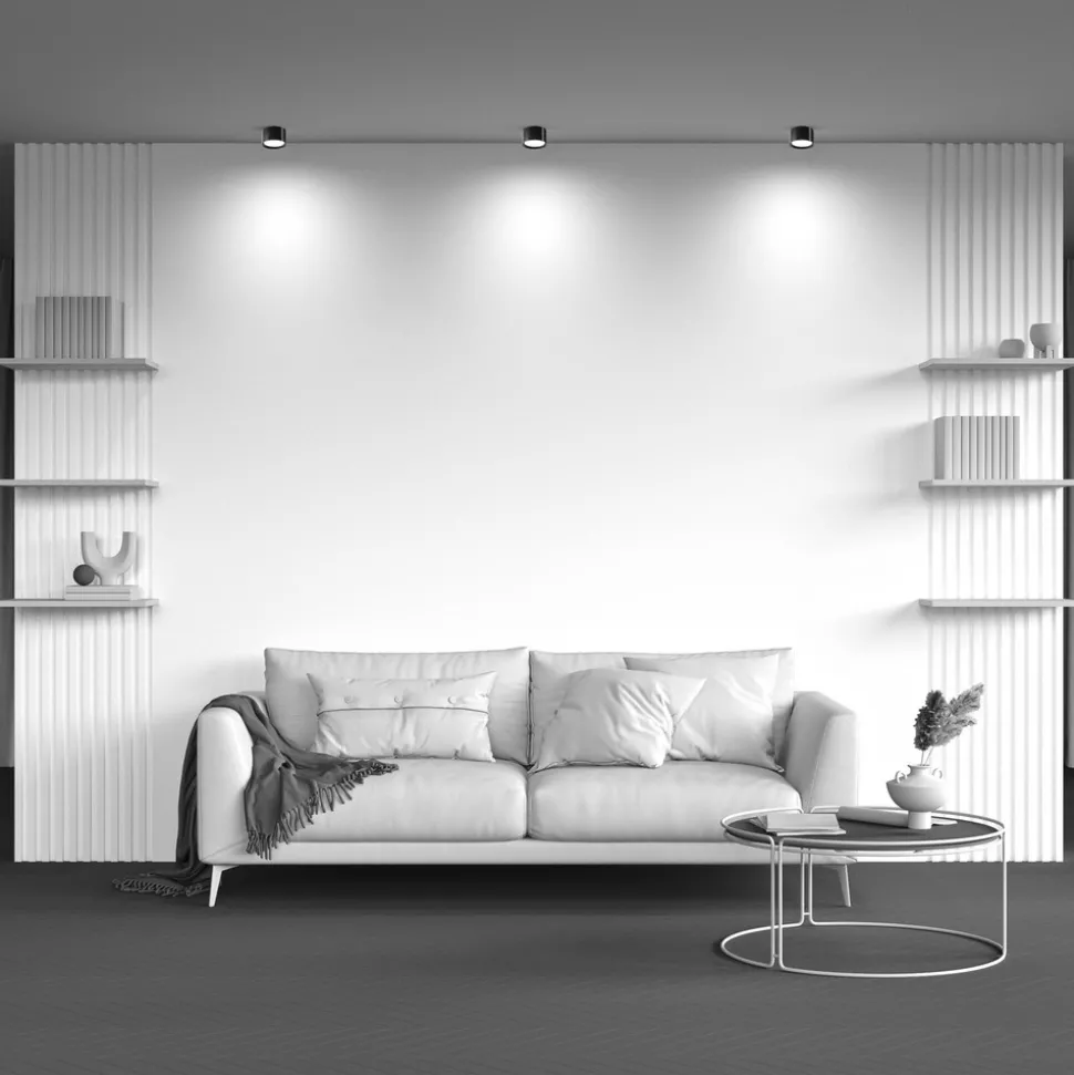 Maytoni downlight Hoop, svart, høyde 5 cm Ø 8,5 cm aluminium GX53