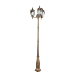 Maytoni Fleur lyktestolpe, gull antikk