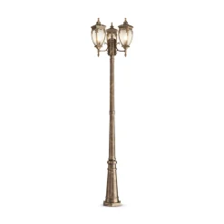 Maytoni Fleur lyktestolpe, gull antikk