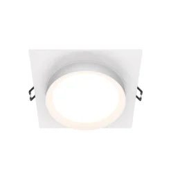 Maytoni Hoop innfellingslampe, kantet, hvit