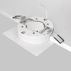 Maytoni Hoop innfellingslampe, kantet, hvit