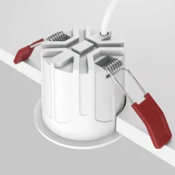 Maytoni innbyggingslampe Alfa, svart/hvit, Ø 6,5 cm, 10 W, 36°, 36°